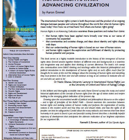 Human Rights in an Advancing Civilization flyer